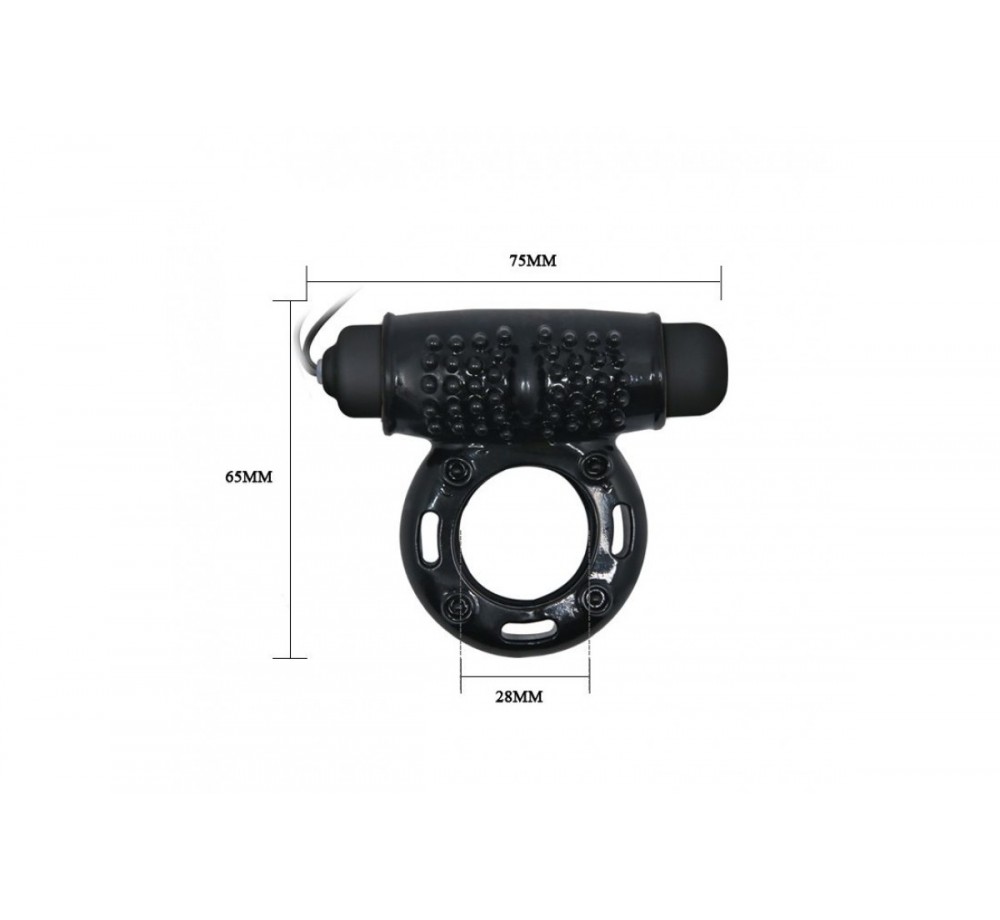 Вибрирующее кольцо для пениса с беспроводным пультом управления, арт BI-014331 Вибрирующее кольцо для пениса с беспроводным пультом управления, арт BI-014331