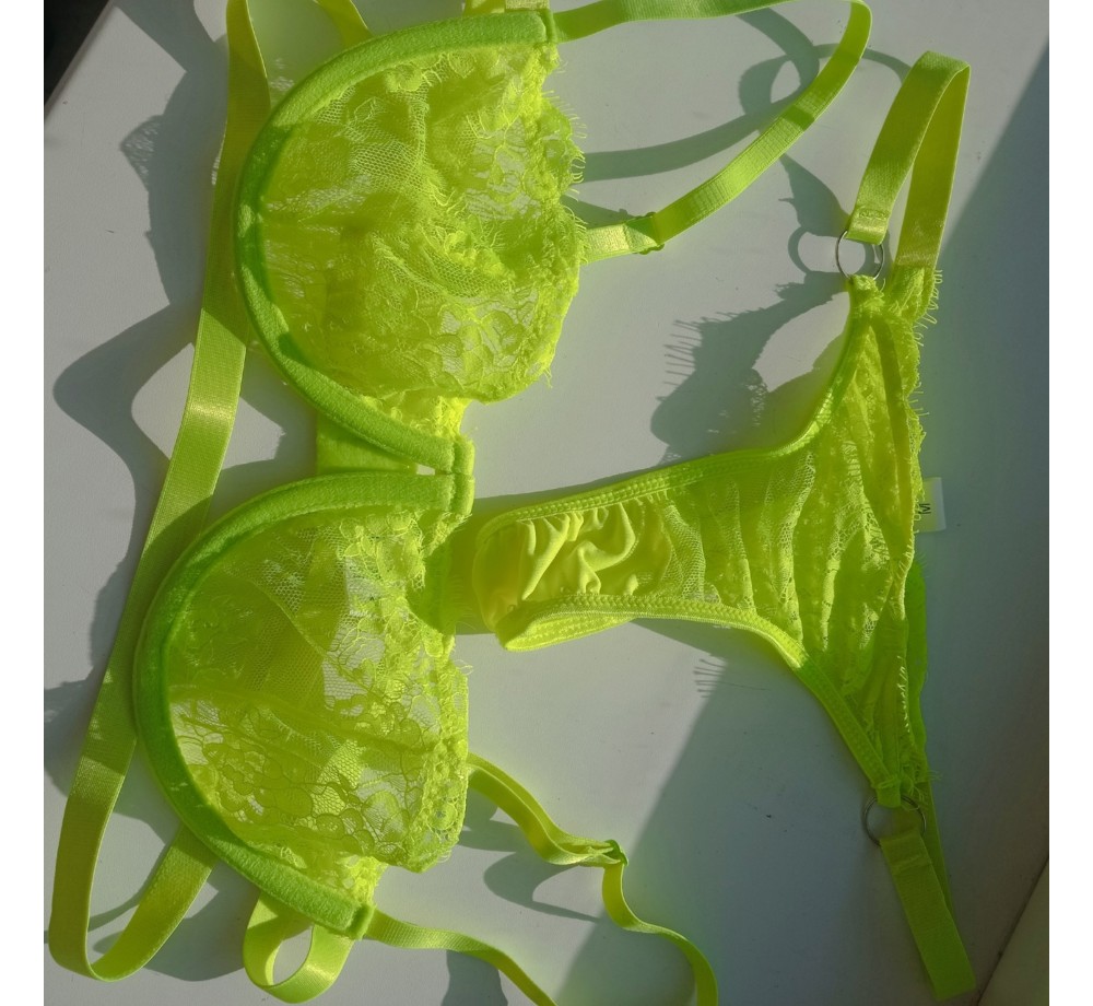 Нижнее белье кружевное сексуальное, цвет салатовый,размер M. Нижнее белье кружевное сексуальное, цвет салатовый,размер M.