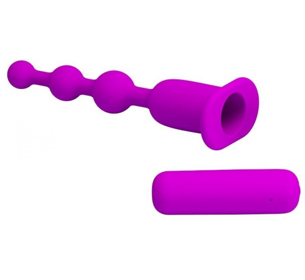 Анальная виброелочка с вибрацией Pretty Love «Hermosa», цвет фиолетовый, BI-014597 Анальная виброелочка с вибрацией Pretty Love «Hermosa», цвет фиолетовый, BI-014597