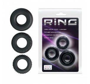 Набор из трех эрекционных колец Baile Набор из трех эрекционных колец Baile