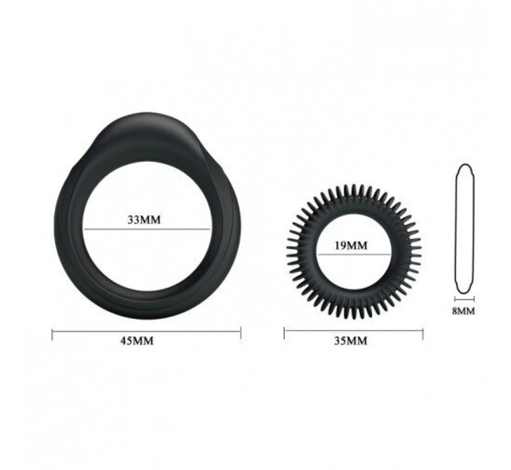 Набор из двух эрекционных колец Baile Ring Manhood Набор из двух эрекционных колец Baile Ring Manhood