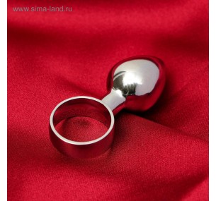 Анальная пробка с кольцом, D = 20 мм 