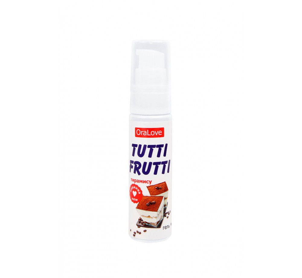 Съедобная гель-смазка TUTTI-FRUTTI для орального секса со вкусом тирамису 30г,АРТ 30015 Съедобная гель-смазка TUTTI-FRUTTI для орального секса со вкусом тирамису 30г,АРТ 30015