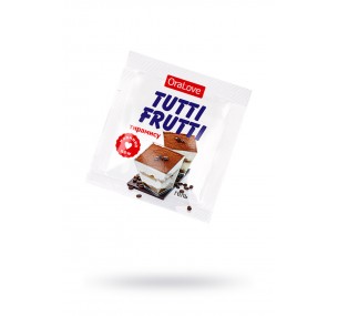 Съедобная гель-смазка TUTTI-FRUTTI для орального секса со вкусом тирамису 4г , АРТ 30016Т
