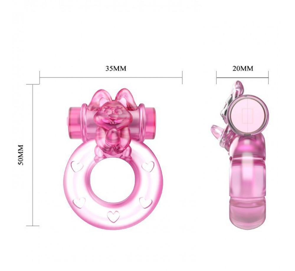 РОЗОВОЕ ЭРЕКЦИОННОЕ КОЛЬЦО С ВИБРАЦИЕЙ RING Артикул: BI-010082A РОЗОВОЕ ЭРЕКЦИОННОЕ КОЛЬЦО С ВИБРАЦИЕЙ RING Артикул: BI-010082A