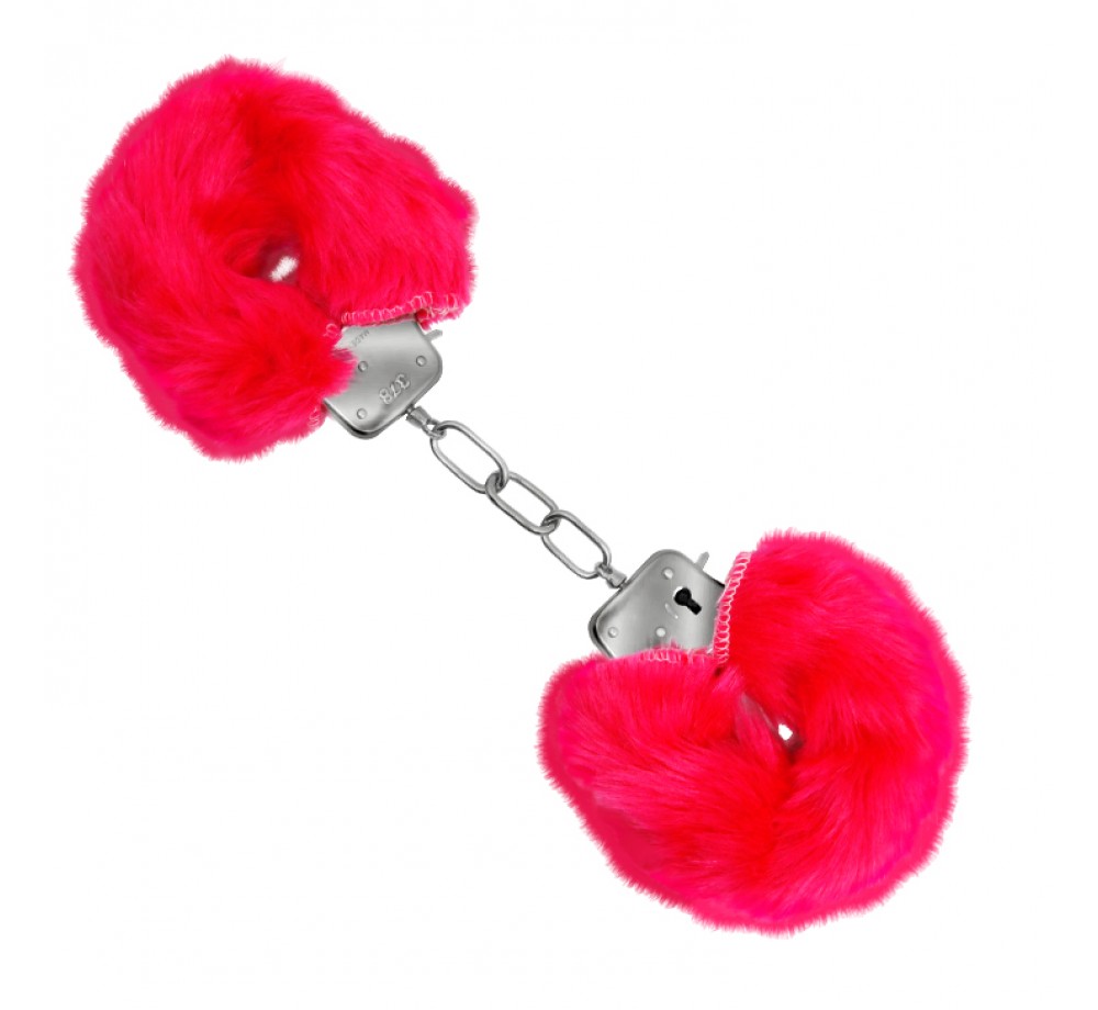 Наручники меховые Love с ключиками арт BI-026024, в розовом цвете Наручники меховые Love с ключиками арт BI-026024, в розовом цвете