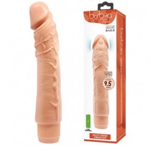 Реалистичный вибратор Baile с рельефными венками 24 см Реалистичный вибратор Baile с рельефными венками 24 см