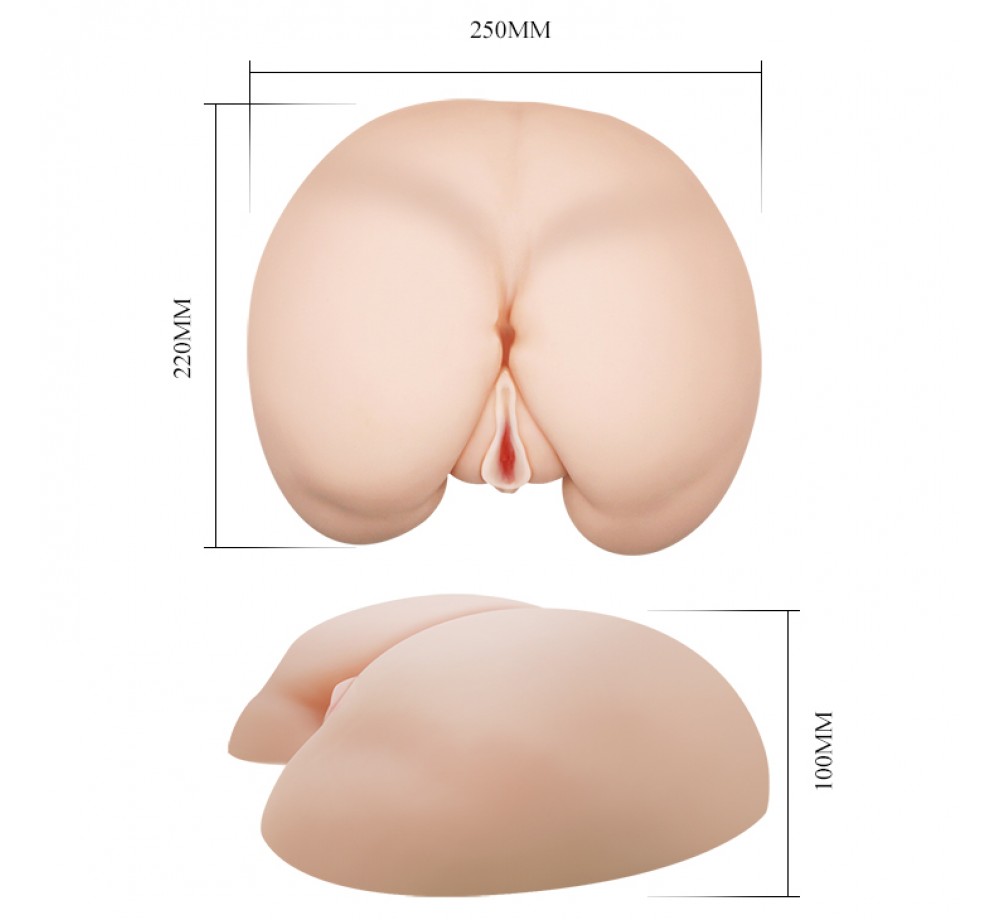 Мастурбатор полуторс CrazyBull вагина и анус с вибрацией, BM-009023 Мастурбатор полуторс CrazyBull вагина и анус с вибрацией, BM-009023