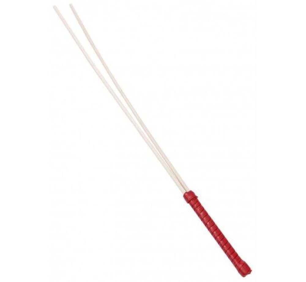 Двойной стек из ротанга Kissexpo с красной ручкой 60 см