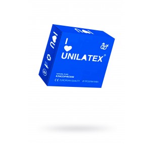 Презервативы Unilatex, natural plain, гладкие, классические, 19 см, 5,4 см, 3 шт. 