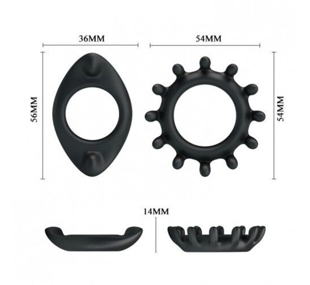 Набор из двух эрекционных колец Baile Ring Набор из двух эрекционных колец Baile Ring