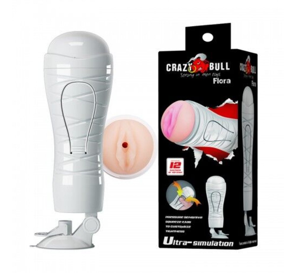 Мастурбатор вагина Baile с вибрацией и присоской CRAZY BULL Мастурбатор вагина Baile с вибрацией и присоской CRAZY BULL