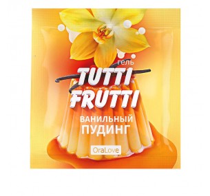 Пробник ннтимный гель TUTTI-FRUTTI ванильный пудинг 4 г.