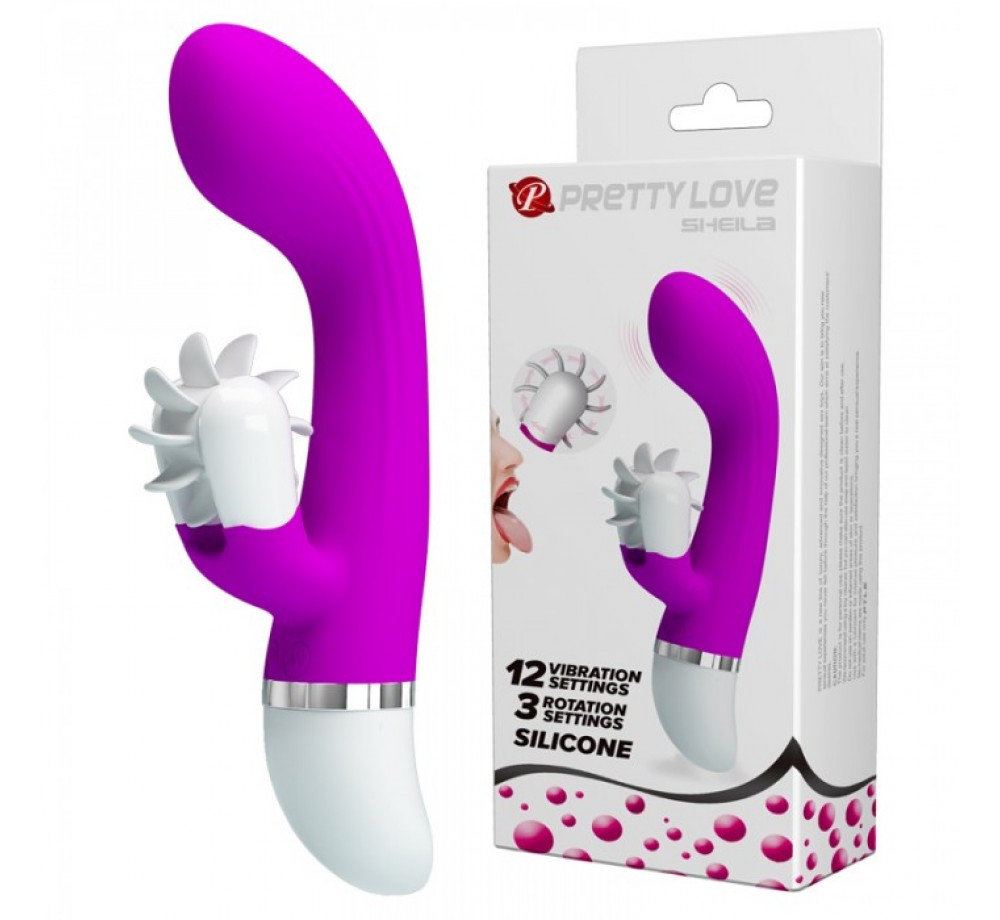 Вибратор силиконовый с вертушкой Вибратор силиконовый с вертушкой