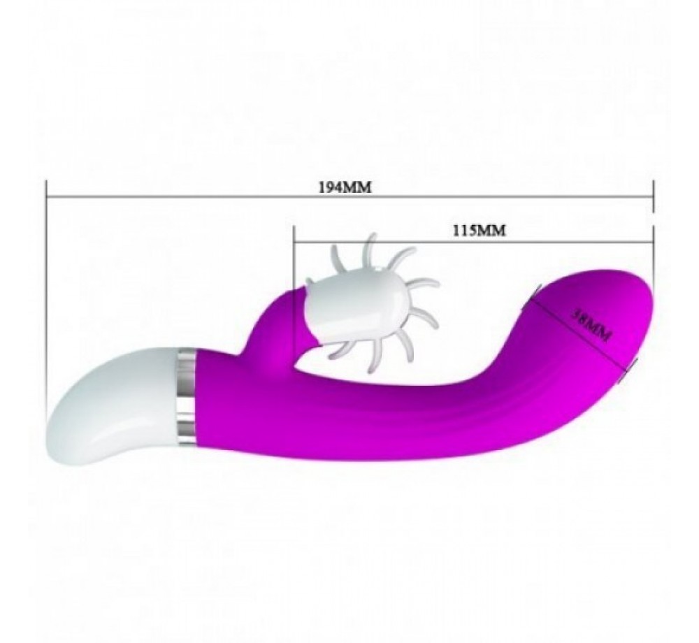 Вибратор силиконовый с вертушкой Вибратор силиконовый с вертушкой