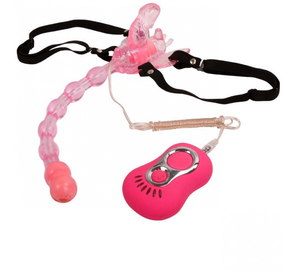 Вибробабочка Baile с анальной стимуляцией на ремешках, Арт. BI-035011 Вибробабочка Baile с анальной стимуляцией на ремешках, Арт. BI-035011